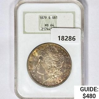 1879-S Morgan Silver Dollar NGC MS64 