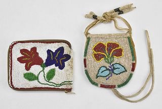 NATIVE AMERICAN HAND BEADED WALLETS
