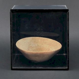 Ancient Judaica Pottery Aramaic Incantation Bowl