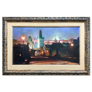 Yuri Obuhovskiy, "Colors of Night" Framed Limited Edition on Canvas, Numbered 11/195 and Hand Signed with Letter of Authenticity