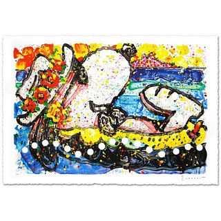 Chillin Limited Edition Hand Pulled Original Lithograph (38.5" x 26") by Renowned Charles Schulz Protege, Tom Everhart. Numbered and Hand Signed by th