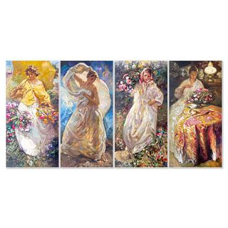 Royo, "Four Seasons (Suite)" Limited Edition Printer's Proof on Clay-Board, Numbered and Hand Signed with Letter of Authenticity.