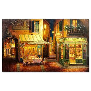 Viktor Shvaiko, "Evening in Verona" Hand Embellished Limited Edition Printer's Proof on Canvas (34" x 56"), Numbered and Hand Signed with Letter of Au