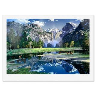 Alexander Chen, "Yosemite - Spring" Limited Edition Artist Proof, Numbered 73/95 and Hand Signed with Letter of Authenticity.