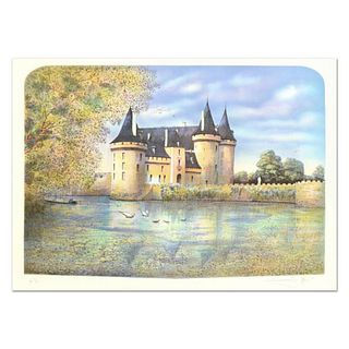 Rolf Rafflewski, "Chateau VII" Limited Edition Lithograph, Numbered and Hand Signed.