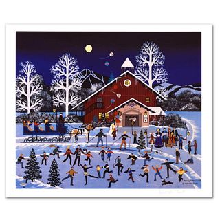 Jane Wooster Scott, "Moonlight Merriment" Hand Signed Limited Edition Lithograph with Letter of Authenticity.