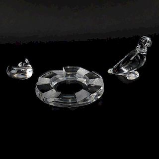 Grouping of Three (3) Crystal Tableware