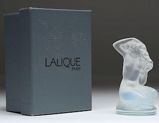 Lalique France Floreal Kneeling Nude Figurine