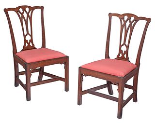Pair of American Chippendale Mahogany Side Chairs
