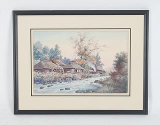 An Early 20th Century Japanese Watercolor