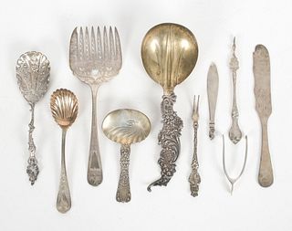 A Group of Interesting Silver Flatware 