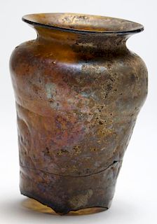 Ancient Near Eastern Glass Tripod Vase