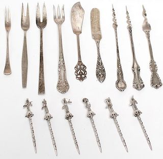 15 Assorted Small Silver Serving Items
