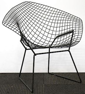 Manner of Harry Bertoia Knoll Black Diamond Chair