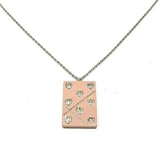 CHANEL COCO MARK PLATE HEART NECKLACE