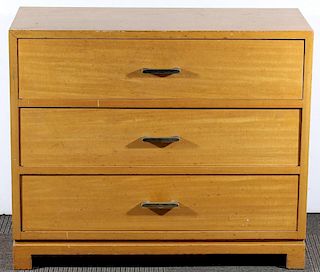 Mid-Century Modern Blond Maple Chest of Drawers