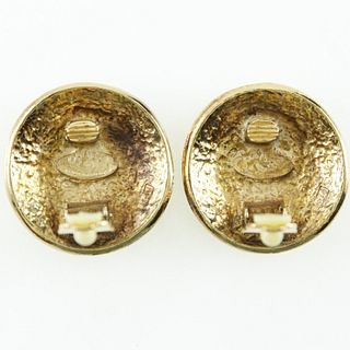 CHANEL RUE CAMBON GOLD PLATED EARRINGS