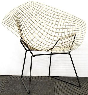 Harry Bertoia Knoll Vintage White Diamond Chair