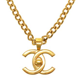 CHANEL TURNLOCK COCOMARK CHAIN NECKLACE
