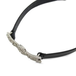 CHANEL LEATHER CHOKER NECKLACE