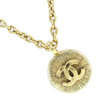 CHANEL VINTAGE GOLD PLATED NECKLACE
