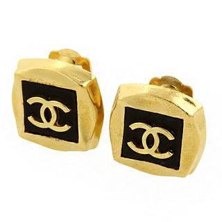 CHANEL GOLD PLATED CLIP EARRINGS