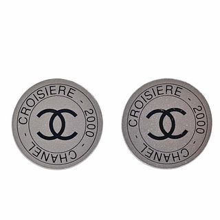 CHANEL COCO MARK ROUND EARRINGS