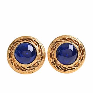CHANEL GRIPORE COLORED STONE EARRINGS
