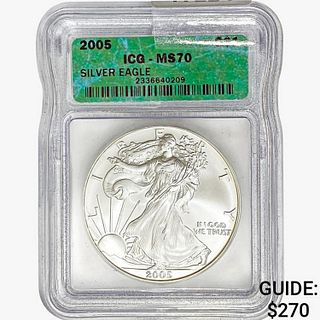 2005 Silver Eagle ICG MS70 