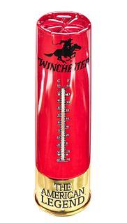 WINCHESTER METAL ADVERTSING THERMOMETER