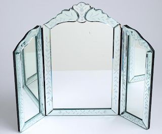 Venetian 3-Panel Tabletop Folding Dressing Mirror
