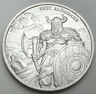 Eric Bloodaxe Legendary Warriors 1 ozt .999 Silver
