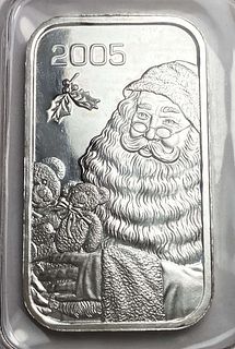2005 Holiday Season 1 ozt .999 Silver Bar