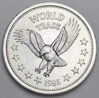 1985 World Trade Eagle One World Trade Unit 1 ozt .999 Silver