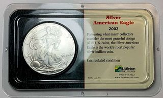 2002 American Silver Eagle Littleton Coin Company
