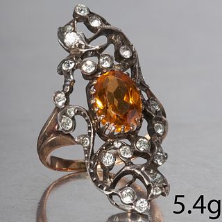 ANTIQUE DIAMOND UP FINGER RING