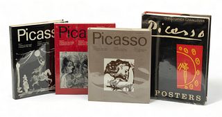 Pablo Picasso (Spanish, 1881-1973) Christopher Czwiklitzer; Georges Bloch Catalogue Raisonne "Posters; Graphic Works I, II, IV", 4 Books