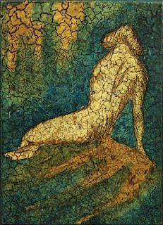 Harris G. Strong (American, 1920-2006)- Wood Tile