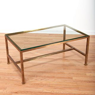 Jacques Quinet style bronze cocktail table