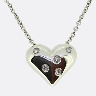 Tiffany & Co. Etoile Diamond Heart Necklace