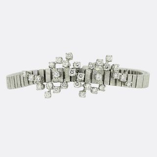 Abstract Diamond Cluster Bracelet