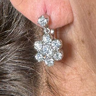 18K & Platinum 3.06 Ct. Diamond Earrings