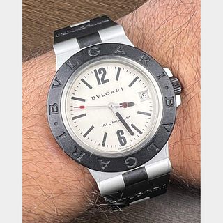 BVLGARI Aluminium 38mm Diagono Watch