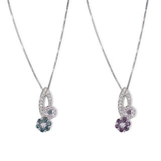 Platinum Alexandrite Diamond Necklace