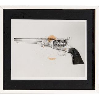 Andy Warhol, embellished photograph