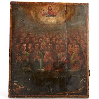 Antique Russian Icon, 40 Martyrs
