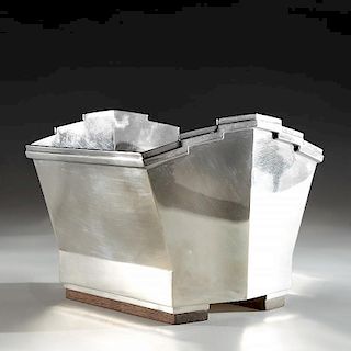 Rare Jean Tetard Art Deco silver bowl