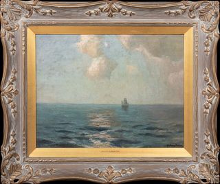  CLIPPER OFF THE COAST OIL PAINTING