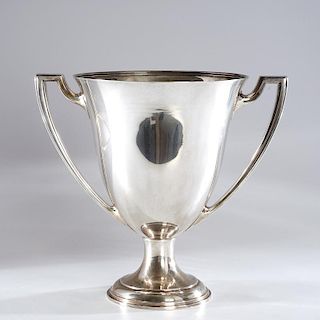 Large Tiffany & Co. silver trophy cup