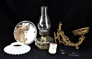 OIL LAMP WITH BRACKET & MORE